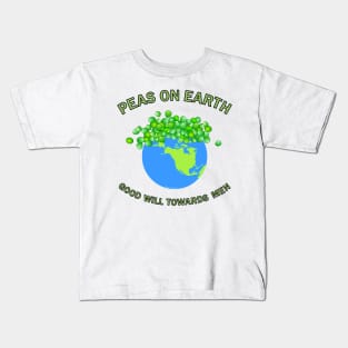 Peas On Earth Kids T-Shirt